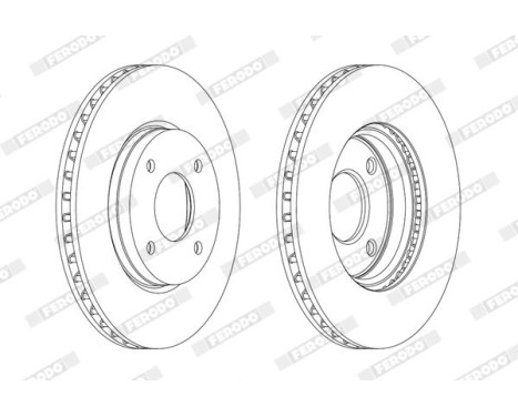 Brake Disc PREMIER DDF1940 Ferodo, Image 2