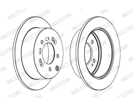 Brake Disc PREMIER DDF1945 Ferodo, Image 2