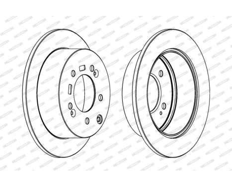 Brake Disc PREMIER DDF1945 Ferodo, Image 2