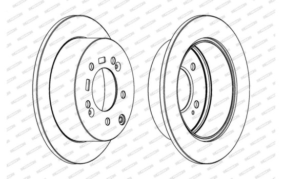 Brake Disc PREMIER DDF1945 Ferodo, Image 2