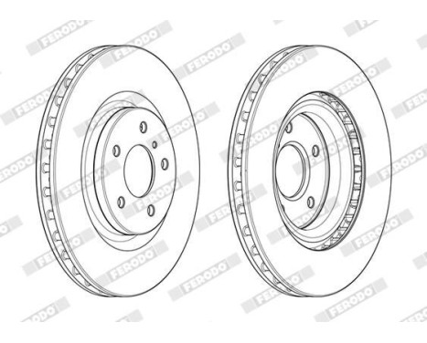 Brake Disc PREMIER DDF1948C-1 Ferodo, Image 2