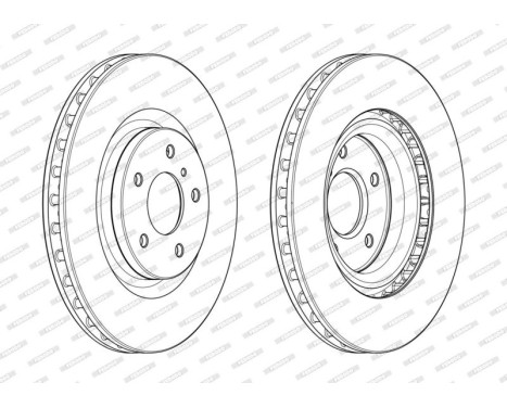 Brake Disc PREMIER DDF1948C-1 Ferodo, Image 2