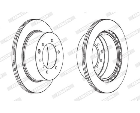 Brake Disc PREMIER DDF1954 Ferodo, Image 2