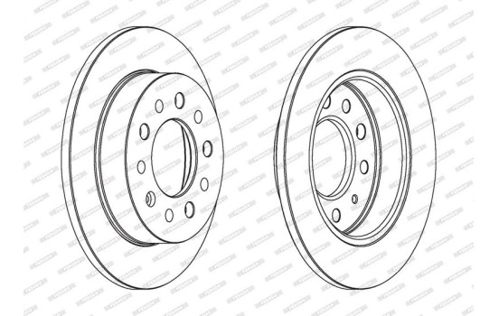 Brake Disc PREMIER DDF1955 Ferodo