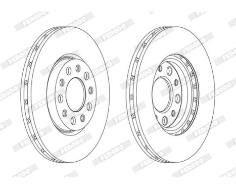 Brake Disc PREMIER DDF1956C Ferodo
