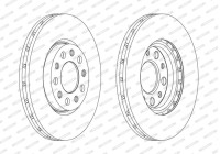 Brake Disc PREMIER DDF1956C Ferodo