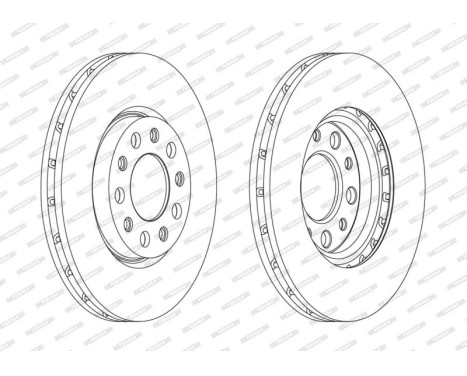 Brake Disc PREMIER DDF1956C Ferodo