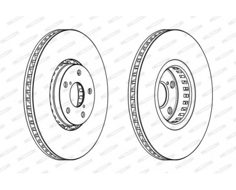 Brake Disc PREMIER DDF1957LC-1 Ferodo