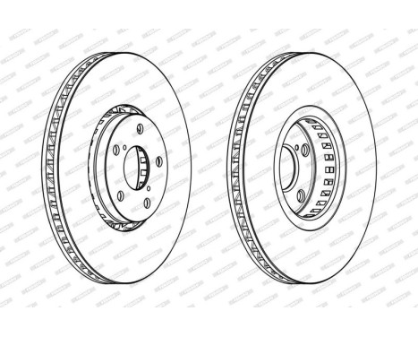 Brake Disc PREMIER DDF1957LC-1 Ferodo
