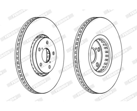 Brake Disc PREMIER DDF1957RC-1 Ferodo