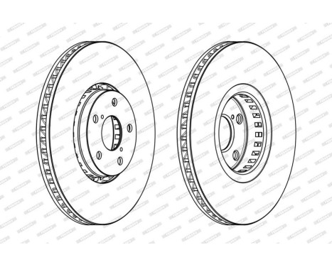 Brake Disc PREMIER DDF1957RC-1 Ferodo