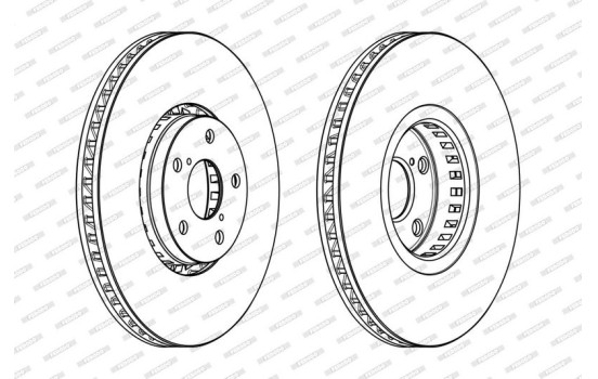 Brake Disc PREMIER DDF1957RC-1 Ferodo