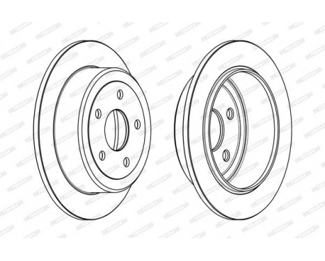 Brake Disc PREMIER DDF1958C Ferodo