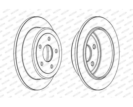 Brake Disc PREMIER DDF1958C Ferodo