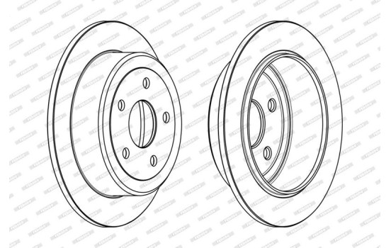 Brake Disc PREMIER DDF1958C Ferodo