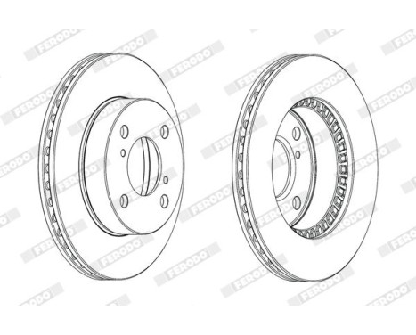 Brake Disc PREMIER DDF1960C Ferodo, Image 2