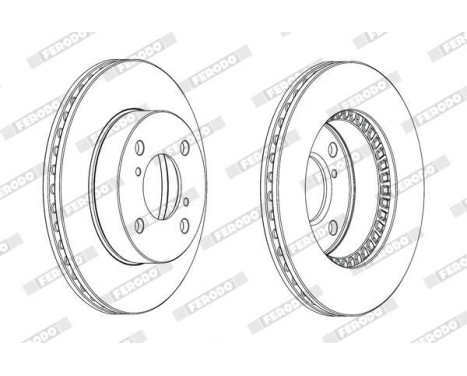Brake Disc PREMIER DDF1960C Ferodo, Image 2