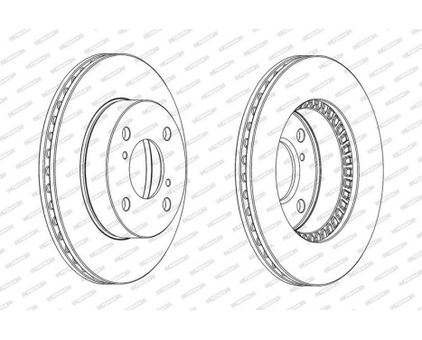Brake Disc PREMIER DDF1960C Ferodo, Image 2