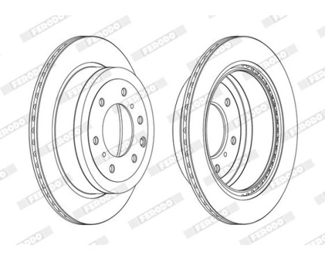 Brake Disc PREMIER DDF1965C Ferodo