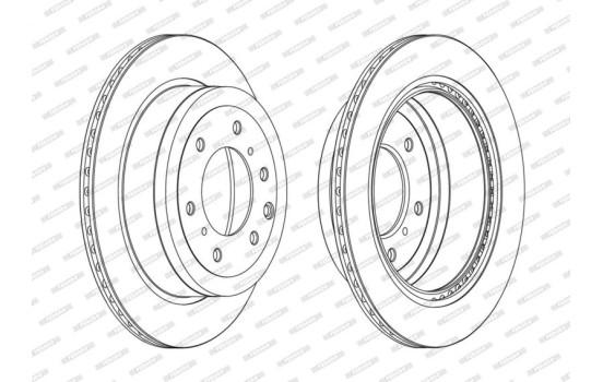 Brake Disc PREMIER DDF1965C Ferodo
