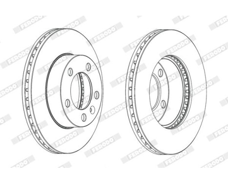 Brake Disc PREMIER DDF1974C-1 Ferodo, Image 2