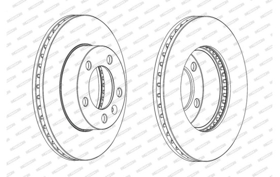 Brake Disc PREMIER DDF1974C-1 Ferodo, Image 2