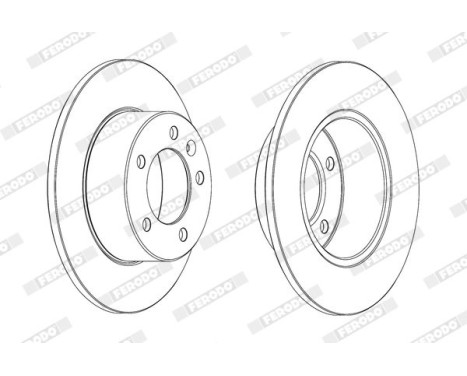 Brake Disc PREMIER DDF1975C Ferodo, Image 2