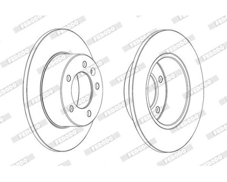 Brake Disc PREMIER DDF1975C Ferodo, Image 2
