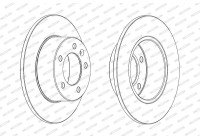 Brake Disc PREMIER DDF1975C Ferodo