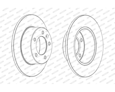 Brake Disc PREMIER DDF1975C Ferodo