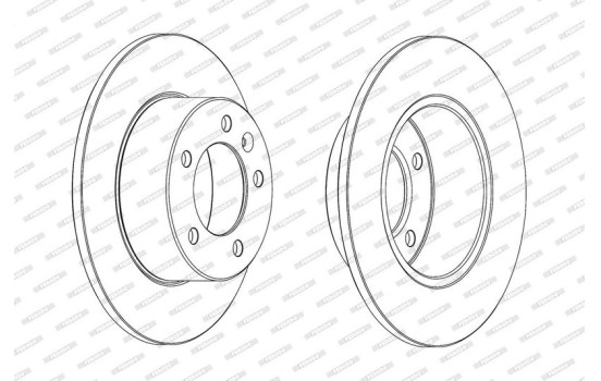 Brake Disc PREMIER DDF1975C Ferodo