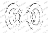 Brake Disc PREMIER DDF1976C Ferodo