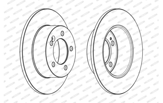 Brake Disc PREMIER DDF1976C Ferodo