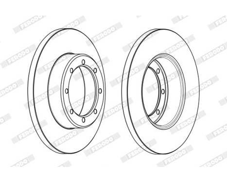 Brake Disc PREMIER DDF1977C Ferodo, Image 2