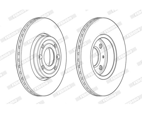 Brake Disc PREMIER DDF1977C Ferodo, Image 3