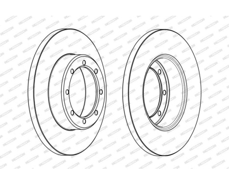 Brake Disc PREMIER DDF1977C Ferodo, Image 2