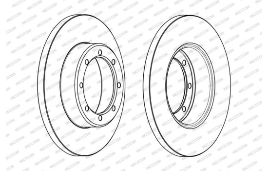 Brake Disc PREMIER DDF1977C Ferodo, Image 2