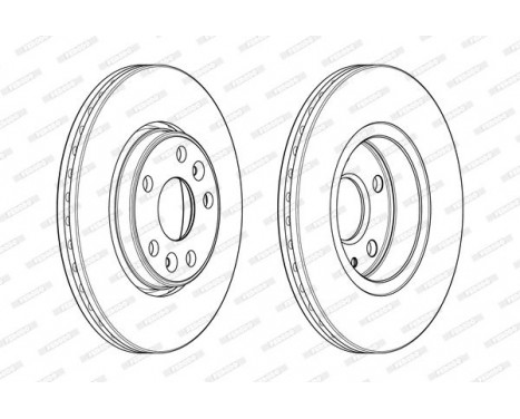 Brake Disc PREMIER DDF1978C Ferodo