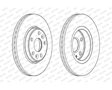 Brake Disc PREMIER DDF1978C Ferodo