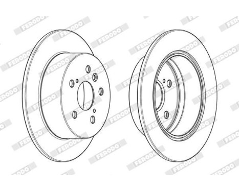 Brake Disc PREMIER DDF1980C Ferodo, Image 2