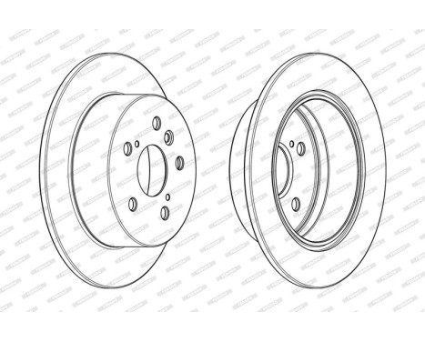Brake Disc PREMIER DDF1980C Ferodo, Image 2