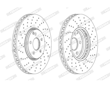 Brake Disc PREMIER DDF1981LC-1 Ferodo, Image 2