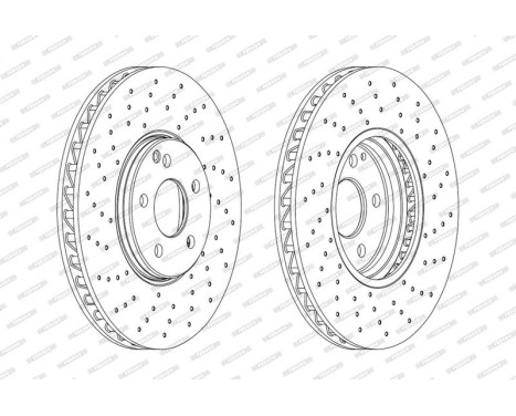 Brake Disc PREMIER DDF1981RC-1 Ferodo