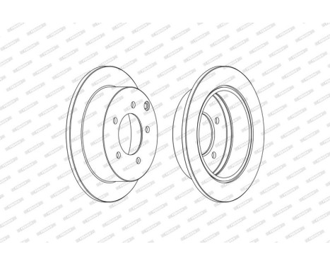 Brake Disc PREMIER DDF1986C Ferodo