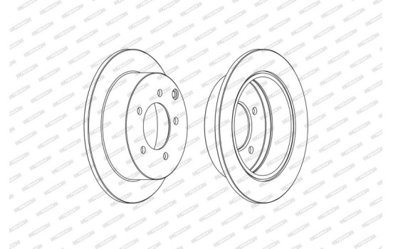 Brake Disc PREMIER DDF1986C Ferodo