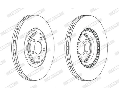 Brake Disc PREMIER DDF1987C-1 Ferodo, Image 2