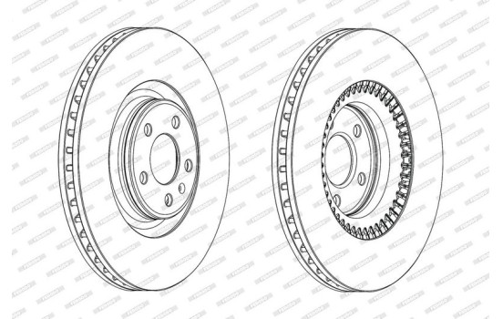 Brake Disc PREMIER DDF1987C-1 Ferodo, Image 2
