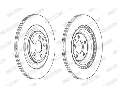 Brake Disc PREMIER DDF1990C Ferodo