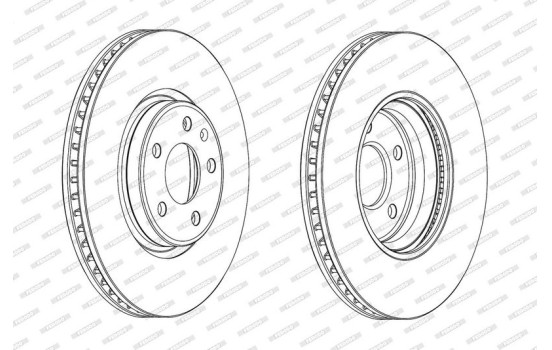 Brake Disc PREMIER DDF1996C-1 Ferodo, Image 2