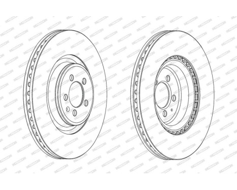 Brake Disc PREMIER DDF1997C-1 Ferodo, Image 2